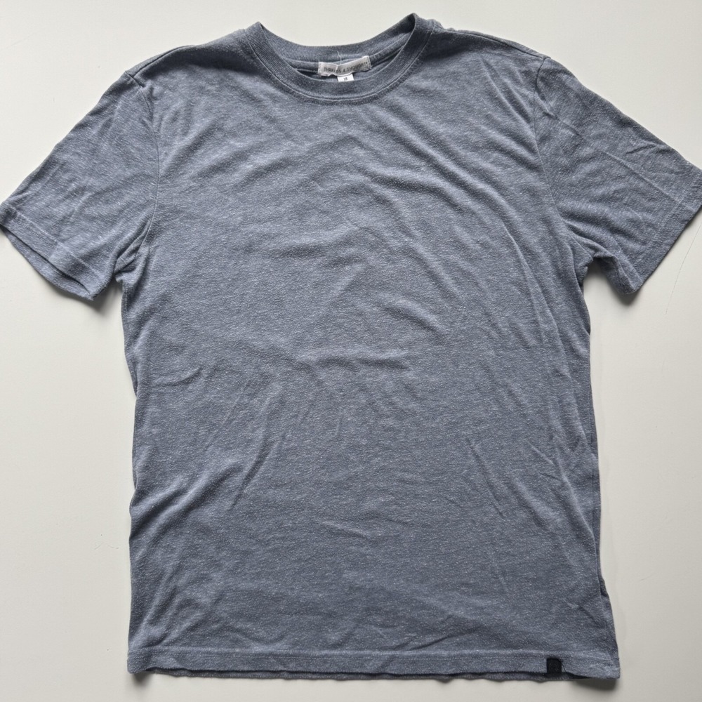 THREADS 4 THOUGHT S/S Blue Heather Solid Tee Unisex‎ XS Sustainable Shirt